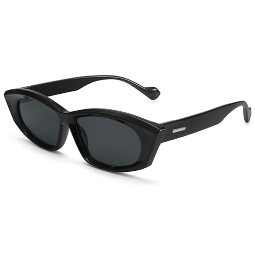 Dollger DG495-2025 Stylish Small Frame Retro Cat Eye Sunglasses for Men Women UV400 Protection Perfect for Travel, Fashion