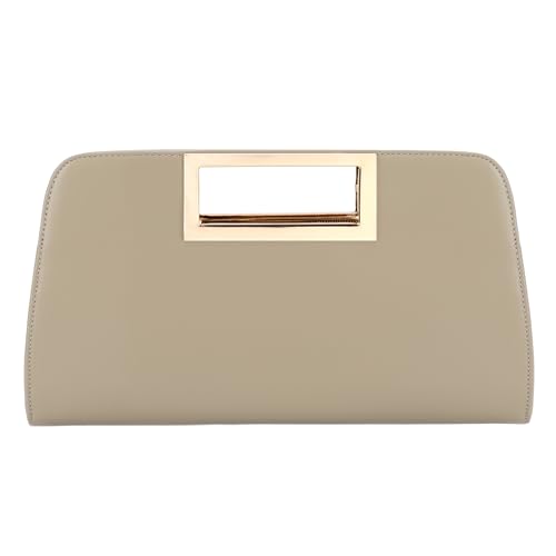 Image of VASCHY Clutch Purse for Women,Fashion Vegan Leather Cut-Out Handle Evening Handbag Crossbody Shoulder Bag for Wedding,Party