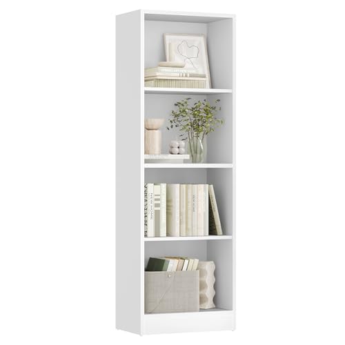 VASAGLE Bibliothèque, Étagère sur 4 Niveaux, Meuble de Rangement Ouvert, Étagère, 24 x 40 x...