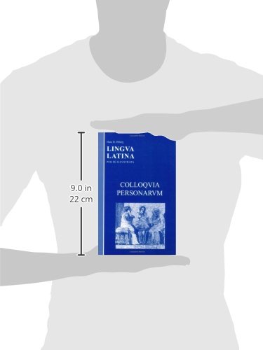 Lingua Latina - Colloquia Personarum book with dimensions overlay