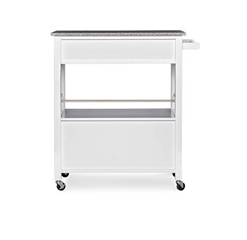 Linon Kyler White Kitchen Cart #TOP3