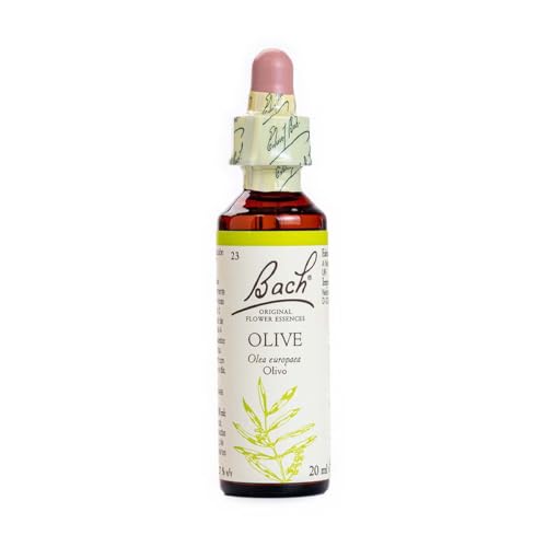 Bach - Flor de Bach Olive, Complemento Alimenticio, con Extracto de Flores de Olivo, Uva de Alc 27% Vol, Ayuda a Gestionar las Emociones Cuando Se Quiere Sentir Activo e Interesado - 20 ml