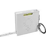 Azeeda 'Weibliches Symbol' Schlüsselring-Maßband/Wasserwaage (KM00022083)