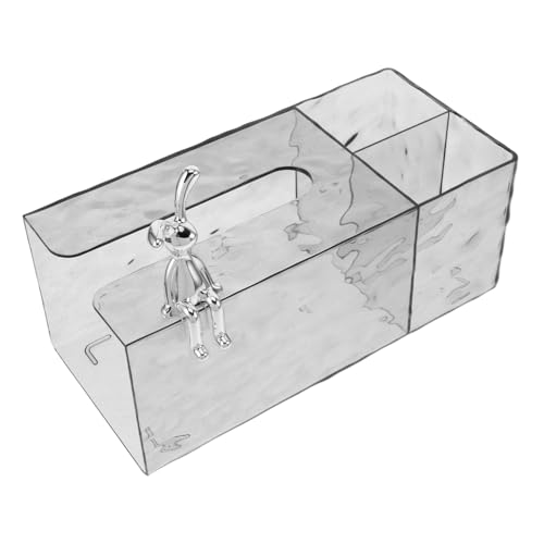 Happyyami Navy Tissue Box Holder Rectangle Tissue Box Cover Decorative Design for Home Office