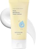 GOONGBE Loción facial hidratante para niños, hidratación facial diaria para niños coreanos, crema hidratante refrescante de 8 horas con Cica y alantoína, fragancia sin alérgenos,