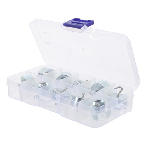 SOLUSTRE 10pcs Laboratory Weight Set Hooked Weights Physics Lab Mass Set for Science Experiments and Teaching Tools