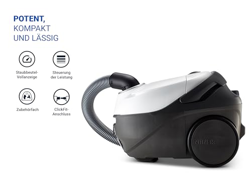 Nilfisk Staubsauger One für Böden und Teppiche mit HEPA-Filter – Leistungsstarker, kompakter und Leichter Staubsauger - Weiß, 3L… – Ansicht 2