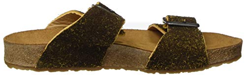 Image of HAFLINGER Andrea Elegant Leather Sandals with Rubber Sole and Cork Latex Footbed Unisex