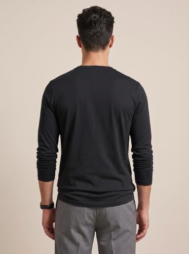 Image of BULLMER Men's Trendy Full Sleeve Henley Neck T-Shirt | Cotton Blend Solid Casual Tee | Stylish Menswear for Everyday | Sizes S to 2XL - Pack 1