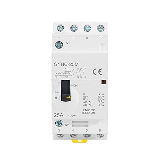 Contacteur modulaire 4P 25A 220V pour tableau electrique de maison - 3