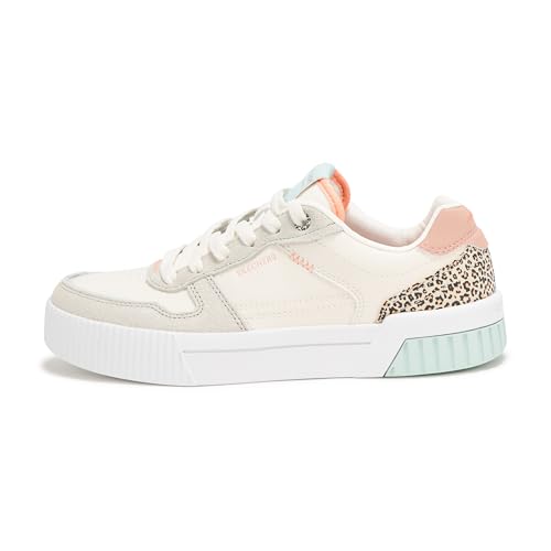 Skechers Skechers Womens Court Classics Jade - Feline Instinct Natrual/Multi 7 Medium