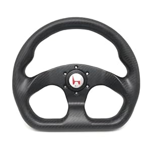 Liuchuchu LIUCHUCHU Kohlefaser Sportlenkrad 13 Zoll