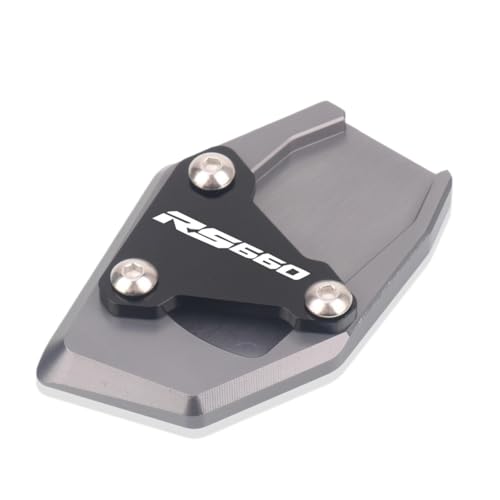 Extension béquille pour moto RS660 évitant la chute sur sol meuble