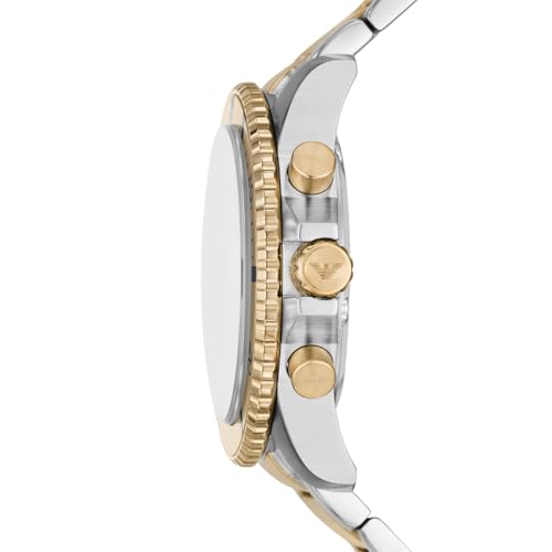 Image of Emporio Armani Stainless Steel Analog Beige Dial Men's Watch AR-11606