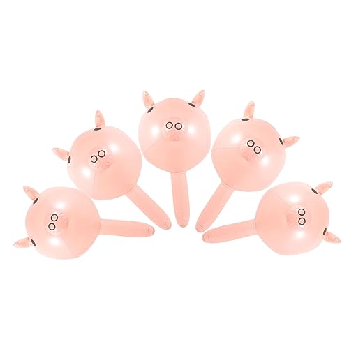 Kisangel Easy Inflate Giant Inflatable Pig Hammer Toys Novel Pvc Toy Hamsters for Boys and Girls Random