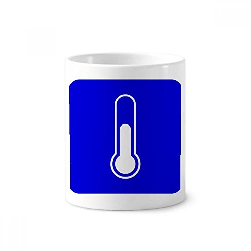 Mug en céramique bleu 350ml et porte-brosses à dents pour décoration de salle de bain