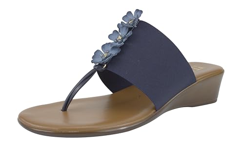 ITALIAN Shoemakers Romee Wedge Sandal for Women (Navy, US Footwea...