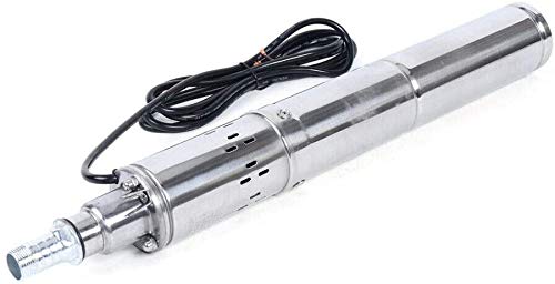 3 Inch Solar Water Pump Submersible Well Deep Bore Screw Well Garden Irrigation Kit with MPPT Controller (24V 370W)