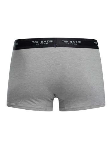 Ted Baker Men's 3 Pack Trunks, Navy Mix4