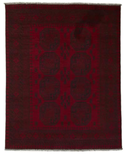 Nain Trading Afghan Akhche 148x183 Handgeknüpft Orientteppich Teppich Wolle