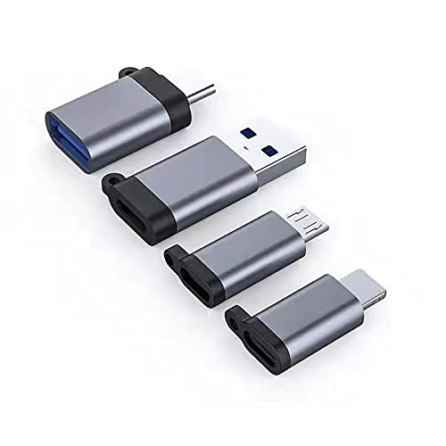 Typ-C-Stecker auf USB 3.0-Buchse OTG-Kabel 4er-Pack USB-Stecker auf Typ-C-Buchse Adapter Konverter PC/USB-Hub/Computer/Android-Telefone mit Huawei Google Pixel Cover