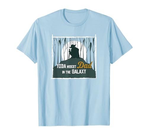 T-shirt Yoda Star Wars Wisest Dad le vêtement symbolique pour honorer la sagesse d'un père