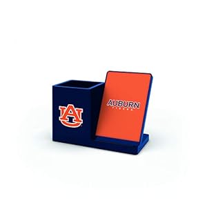 SOAR NCAA Wireless Cell Phone Charger and Desktop Organizer, Auburn Tigers