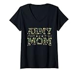 Photo Gallery donna vintage camouflage militare madre eroe proud army mom donna maglietta con collo a v Photo Gallery donna vintage camouflage militare madre eroe proud army mom donna maglietta con collo a v