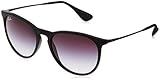Ray-Ban rb4171 Women's Erika Round Sunglasses,Non-Polarized,Black Frame/Gray Gradient Lens,54 mm