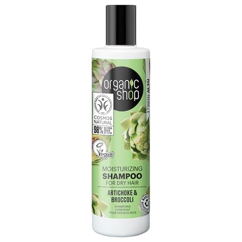 CHAMPÚ HIDRATANTE PARA CABELLO SECO «ALCACHOFA Y BRÓCOLI» DE ORGANIC SHOP, 280 ML