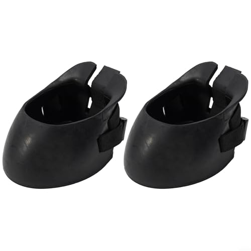 Botas de goma antideslizante para caballos de protección para actividades ecuestres al aire libre y pezuñas lesionadas, soporte de recuperación de heridas, 2 unidades, tallas M, L, XL (L)