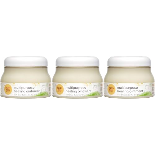 Image of Burt's Bees Baby 100% Natural Origin Multipurpose Healing Ointment, Face & Body Baby Ointment – 7.5 Ounce Tub - Pack of 3