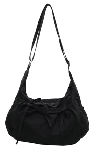 Nylon Crescent Bag Lightweight Y2k Crossbody Shoulder Bag