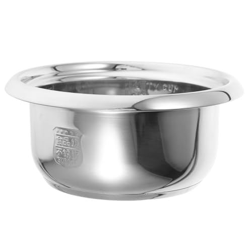 AUTSUPPL Non Stick Stainless Steel Rice Cooker Inner Pot Replacement Liner Cooking Accessory Compatible with Various Electric Rice Cookers for Even Heat Distribution and Family Use