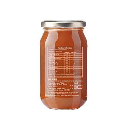 Image of Bhuira Apricot Jam - 240g | All Natural No Added Preservatives, Artificial Colors | Handmade Himachal Vegan Spread | Breakfast Dessert Jam | Healthy Snack | Guilt-Free | Sweet Tart