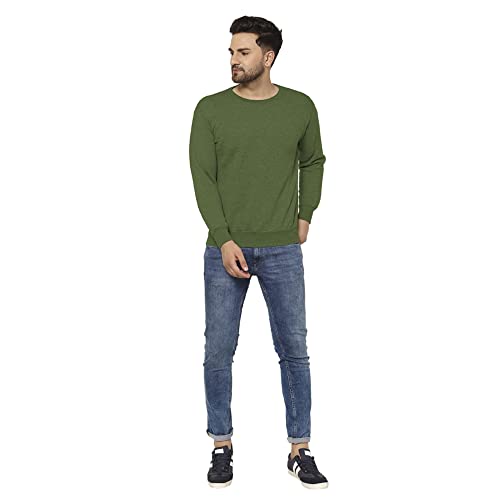 Image of Mack Jonney Fleece Round Neck Sweatshirt for Men (Pack of 2)-SW RN OLV RST 02-P