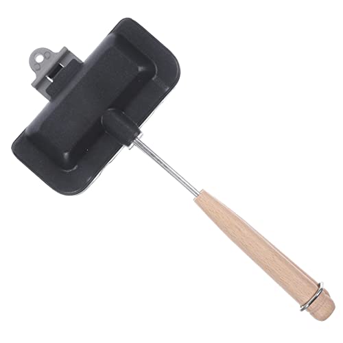 AUTSUPPL Non-stick Sandwich Baking Pan Double-sided Frying Pan for for Sandwiches Cheese and Desserts Compatible Gas and Induction Cookers Kitchen Utensil