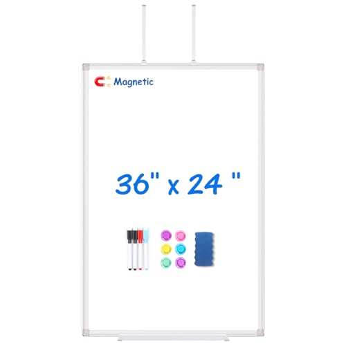Magnetic Dry Erase Board for Doors, 36x24 Inch Whiteboard with