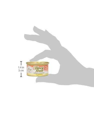 Miniatura 7 de Fancy Feast - Comida para gatos con pollo y atún en hojuelas, 3 onzas