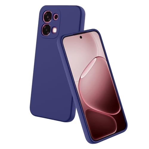 Image of Back Cover for Oppo F31 5G | Full Camera Protection | Premium Liquid Silicon Case | Flexible Bumper Case for Oppo F31 5G (Dark Blue)