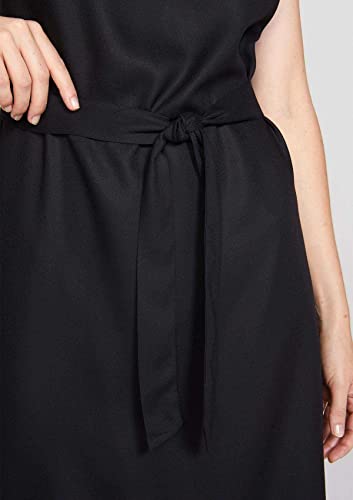 Vestido Básico Curto Sarjado Com Amarração