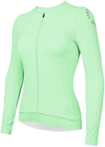 Wulibike Radtrikot Damen Langarm,Fahrradtrikot Atmungsaktiv Rennrad Trikot Hochelastisch Fahrrad Kleidung 4 Taschen