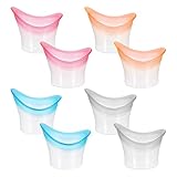 8 Stück Augenspülbecher,Silikon Augen Bade Tasse,Tragbare AugenspüLung,Wiederverwendbare Tragbare Augen Badewanne,zur Reinigung der Augne und Schnellen Linderung von Augenbeschwerden