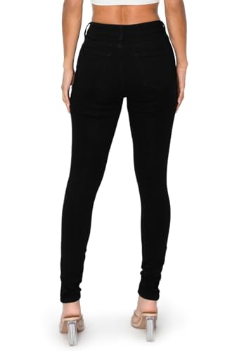 2LUV Women's Distressed Skinny Ripped Jeans4