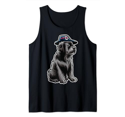 Newfoundland - Bufanda para perro peregrino feliz Acción de Gracias Camiseta sin Mangas