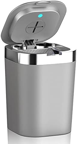 Ashtray Car Ashtray with LED Light Cigarette Cigar Ashtray Container Ashtray Gas Bottle Smoke Cup Holder Storage Cup Ash Tray (Type : White)