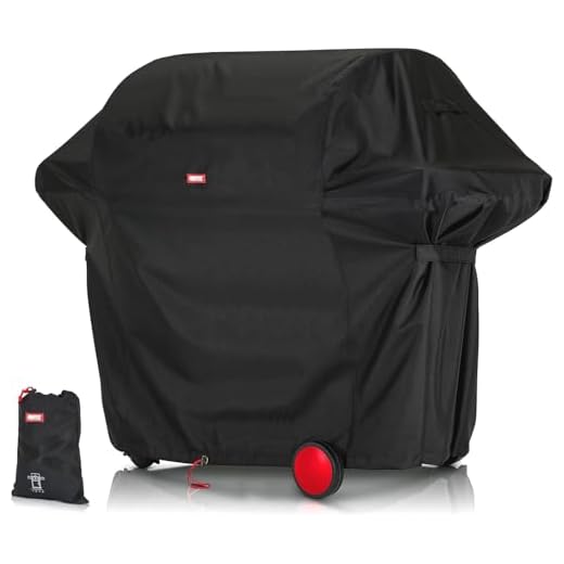 BARTSTR Grillabdeckung wetterfest 155 x 65 x 115 cm, Grill Abdeckhaube für Gasgrill, Reißfest & wasserdicht mit UV-Schutz, Grill Zubehör – Schwarz