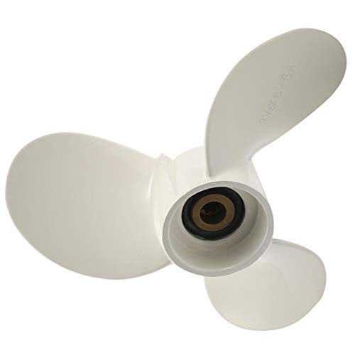 4 Blätter Edelstahl Außenborder Propeller, Marine Boot Motor Propeller 13X19 RH Pitch Fit Für Yamaha 50-130 PS Motor, 15 Spline Tooth, Außenborder Motor Propeller Boot Propeller