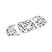 ARRMA 1/7 Exterior Body Panels Painted, White Camo: FIRETEAM, ARA411022