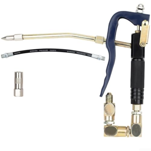 Dispensador neumático de la grasa del grado industrial con la extremidad de acero tratada térmicamente para la lubricación de alta presión en el diverso diseño del oro del equipo (D)